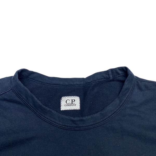CP Company Navy Lens Viewer Crewneck Sweatshirt