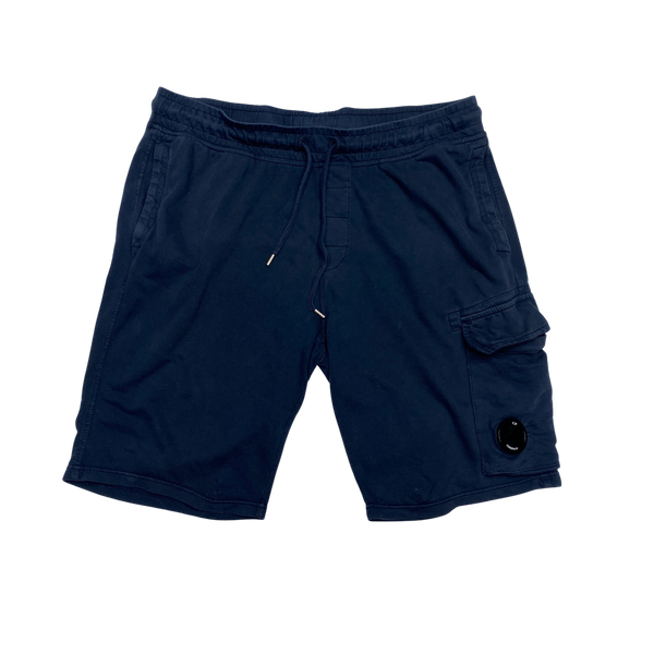 CP Company Navy Cotton Lens Viewer Shorts