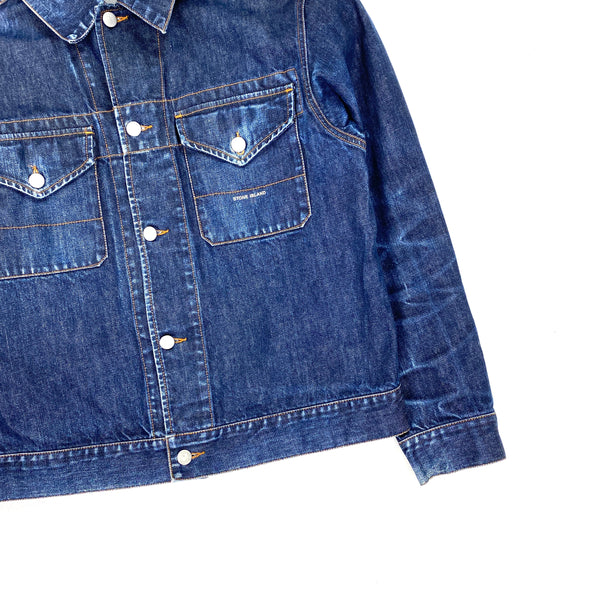 Stone Island Thick Cotton Denim Jacket