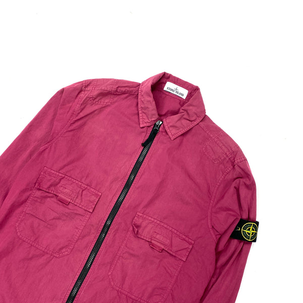 Stone island hotsell magenta overshirt
