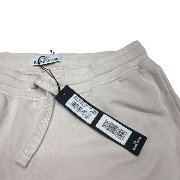 Stone Island Cream Cotton Tracksuit Bottoms