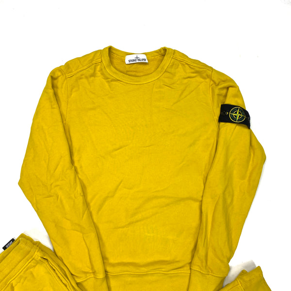 Stone Island Yellow Tracksuit Set