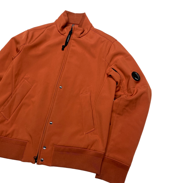 CP Company Burnt Orange Soft Shell Lens Viewer Jacket