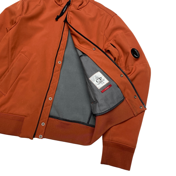 CP Company Burnt Orange Soft Shell Lens Viewer Jacket