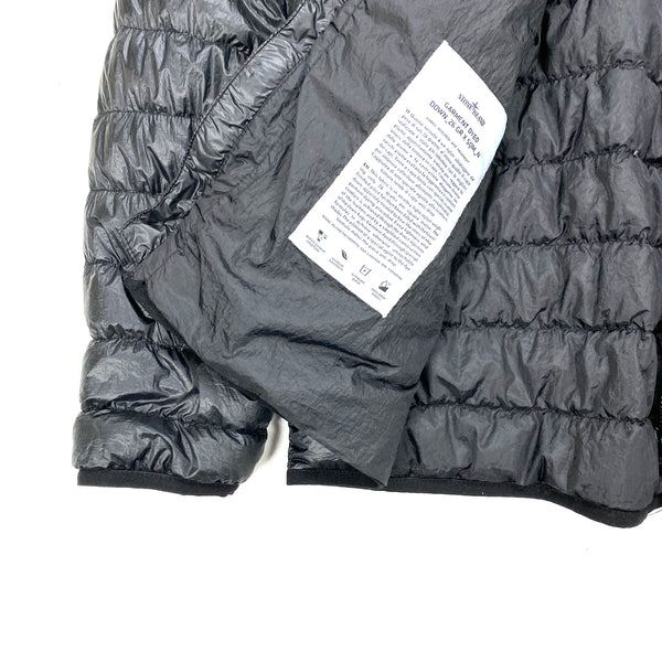 Stone Island Black Garment Dyed Puffer Jacket