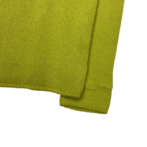 Stone Island 2004 Lime Green High Neck Knit