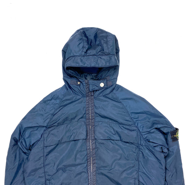 Stone Island Navy Vintage Fleece Lined Nylon Jacket