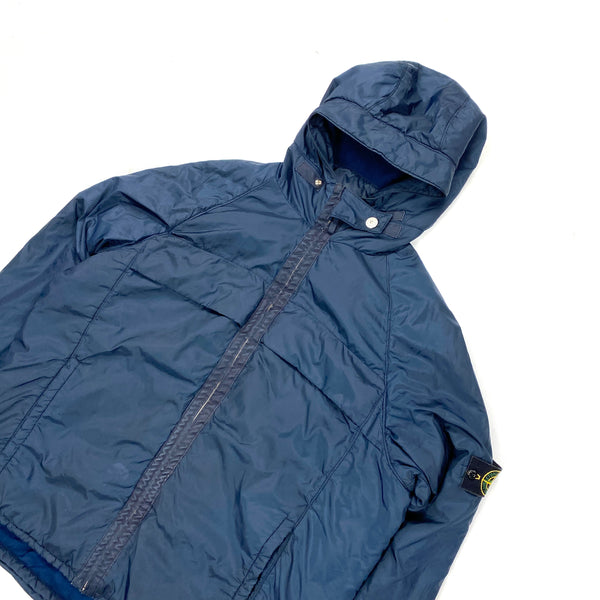 Stone Island Navy Vintage Fleece Lined Nylon Jacket
