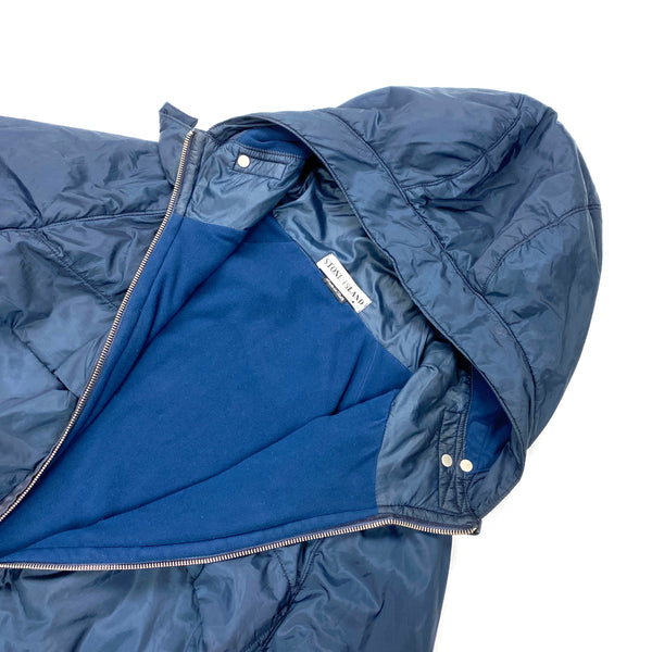 Stone Island Navy Vintage Fleece Lined Nylon Jacket