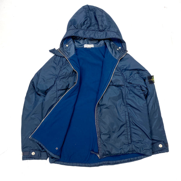 Stone Island Navy Vintage Fleece Lined Nylon Jacket