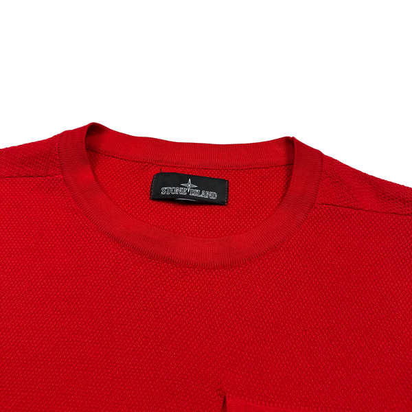 Stone Island Red Shadow Process Knit Crewneck - Medium
