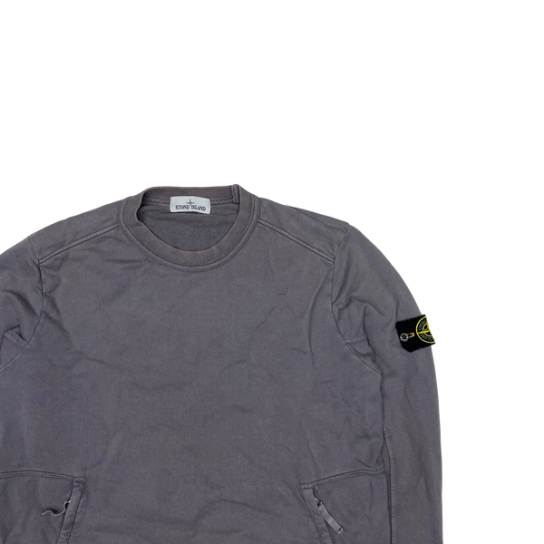 Stone Island 2016 Grey Spellout Crewneck Sweatshirt