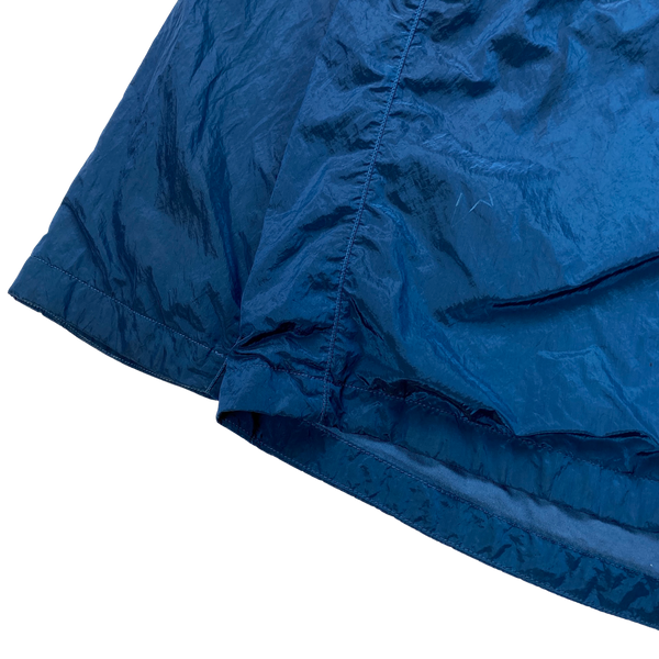 Stone Island Blue Nylon Metal Shimmer Overshirt