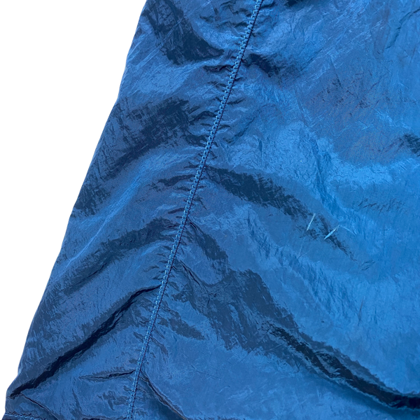 Stone Island Blue Nylon Metal Shimmer Overshirt