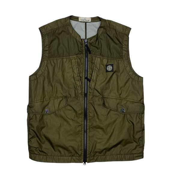 Stone Island 2018 Khaki Membrana 3L TC Gilet