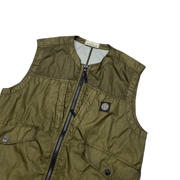 Stone Island 2018 Khaki Membrana 3L TC Gilet