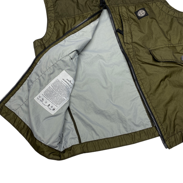Stone Island 2018 Khaki Membrana 3L TC Gilet