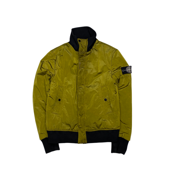 Stone Island Cast Leather Nylon Metal Reversible Jacket