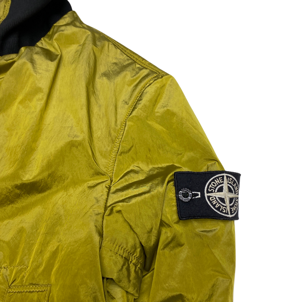 Stone Island Cast Leather Nylon Metal Reversible Jacket