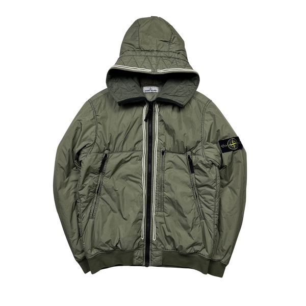 Stone Island Khaki Crinkle Reps NY Jacket - Large