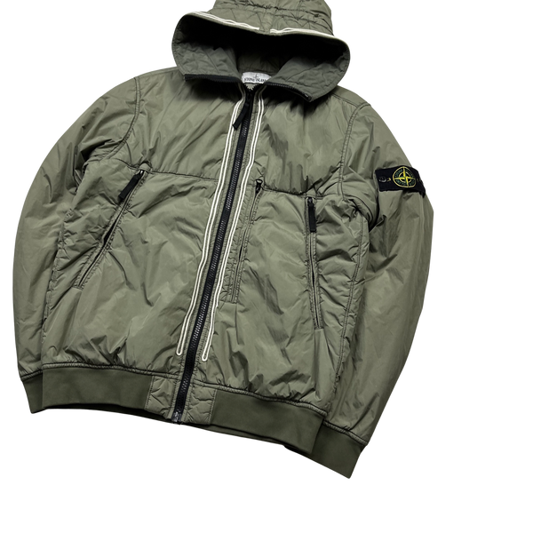 Stone Island Khaki Crinkle Reps NY Jacket - Large