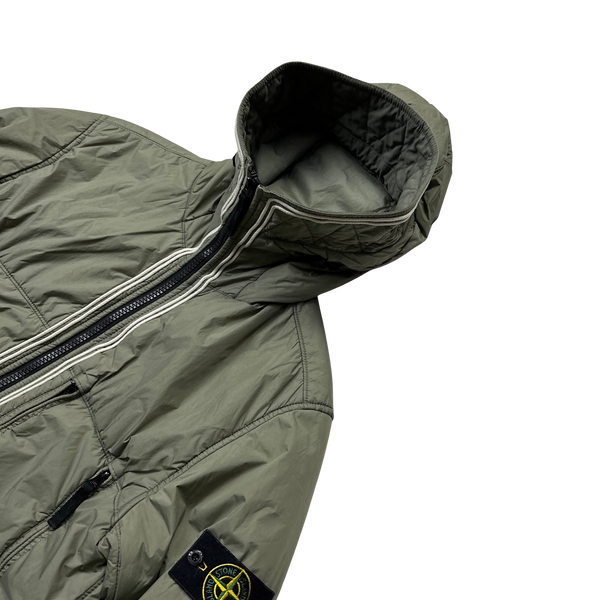 Stone Island Khaki Crinkle Reps NY Jacket - Large