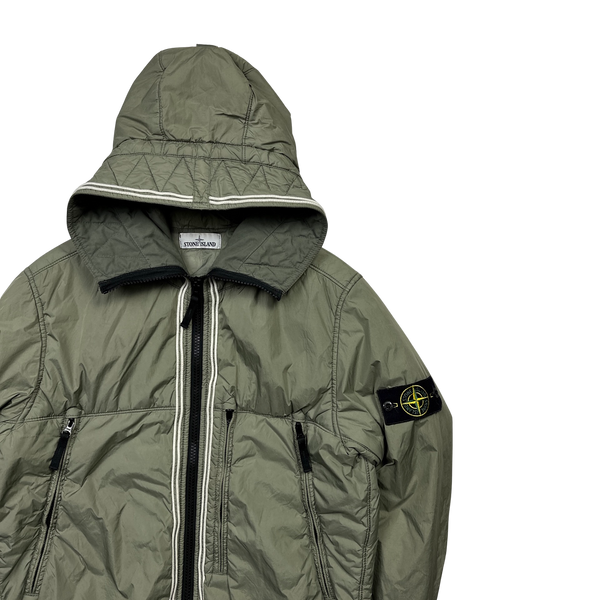 Stone Island Khaki Crinkle Reps NY Jacket - Large
