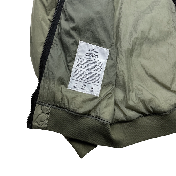 Stone Island Khaki Crinkle Reps NY Jacket - Large