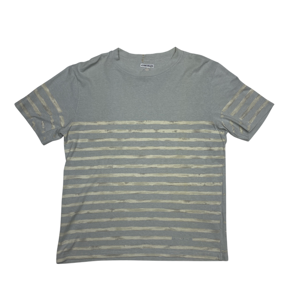 Stone Island Vintage 2001 Striped Cotton T Shirt