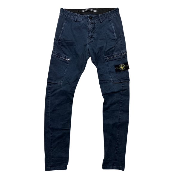 Stone Island Navy 2016 SK Cargo Trousers - 31"