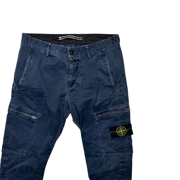 Stone Island Navy 2016 SK Cargo Trousers - 31"