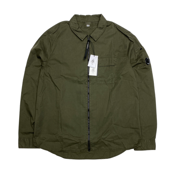 CP Company Khaki Green Lens Viewer Overshirt
