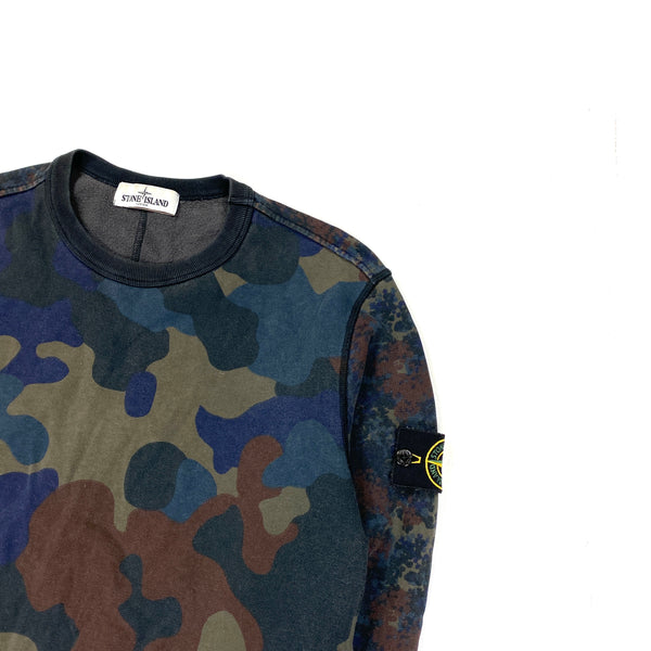 Stone Island Camouflage Crewneck Sweatshirt