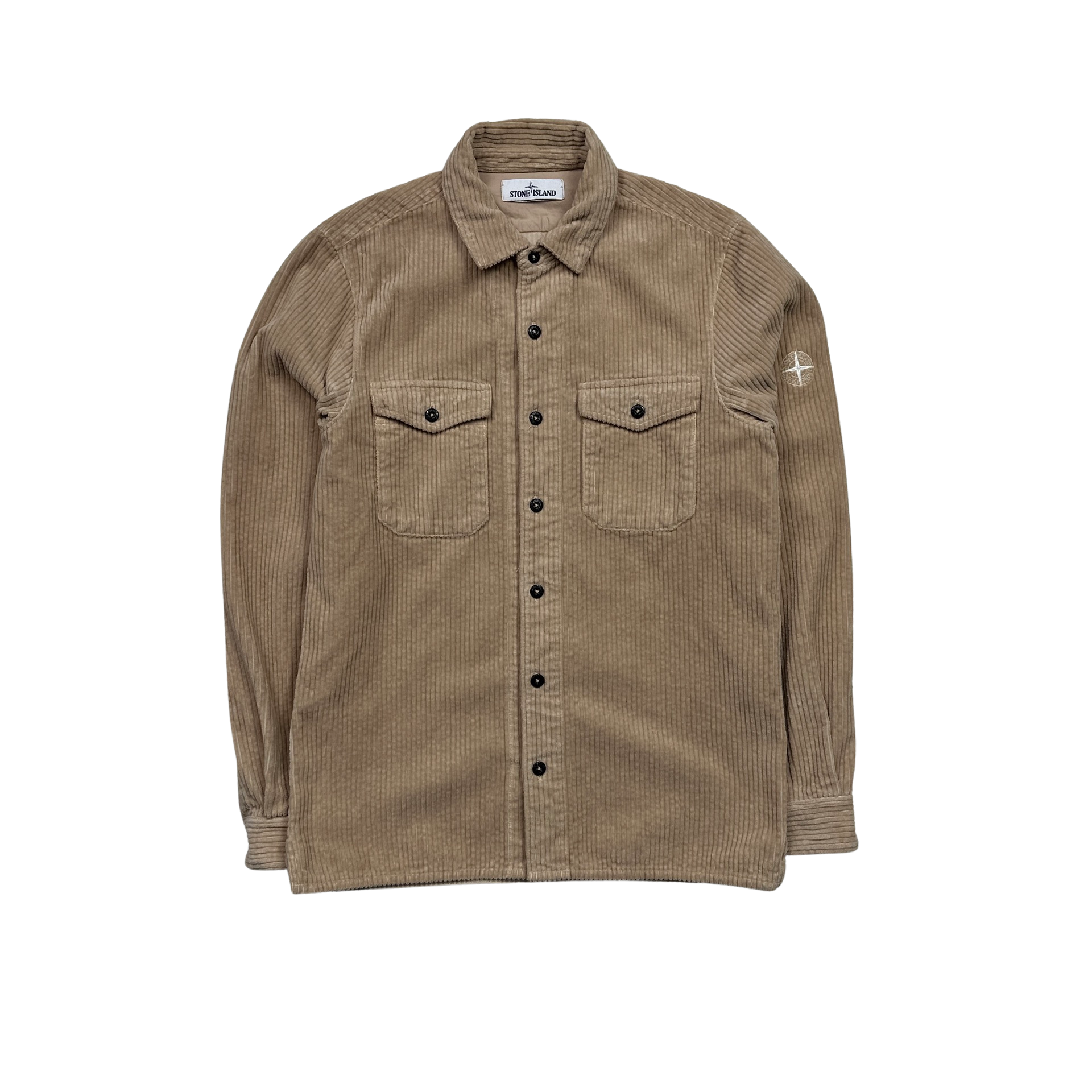 Stone Island AW2021 Pastel Peach Corduroy Overshirt Small Mat s Island