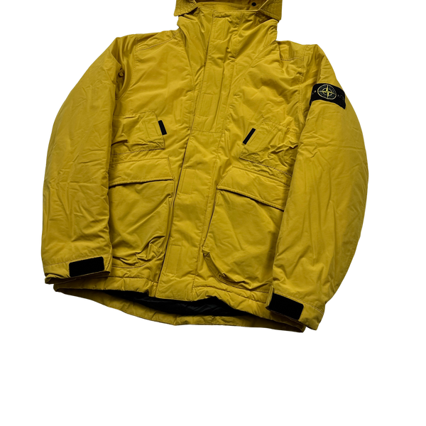 Stone Island Yellow Micro Reps Primaloft Lined Jacket - Small