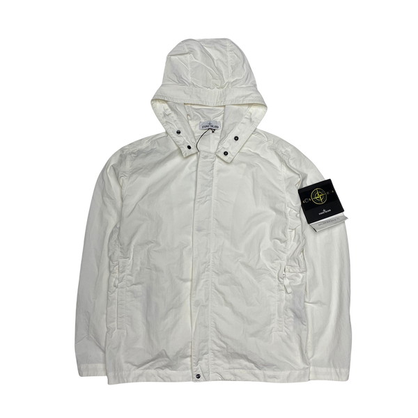 Stone Island White Nylon Batavia TC Jacket