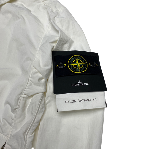 Stone Island White Nylon Batavia TC Jacket