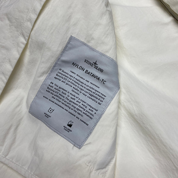 Stone Island White Nylon Batavia TC Jacket