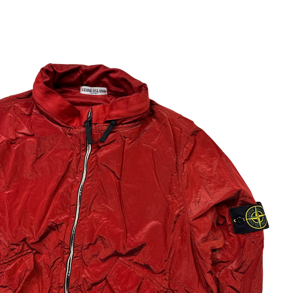 Stone Island 2008 Red Nylon Metal Shimmer Jacket - XL