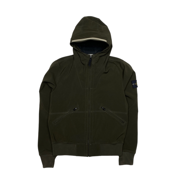 Stone Island 2011 Khaki Green Fleece Lined Soft Shell R Jacket