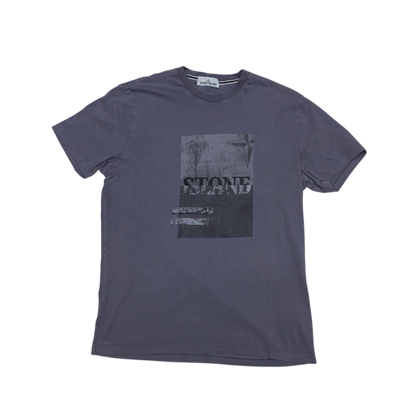 Stone Island 2016 Navy Cotton Chest Logo T Shirt