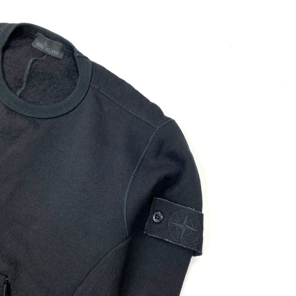 Stone Island Black Ghost Wool Crewneck