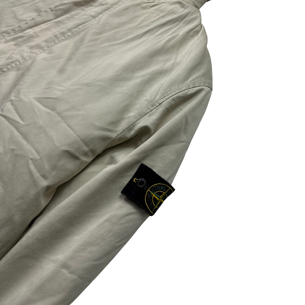 Stone Island 2001 Double Layer Raso Gommato Parka Jacket - XL