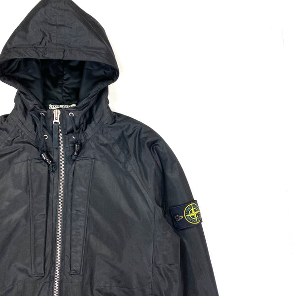 Stone Island 2009 Black Thick Nylon Membrana Jacket