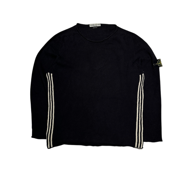 Stone Island 2005 Black Knitted Jumper