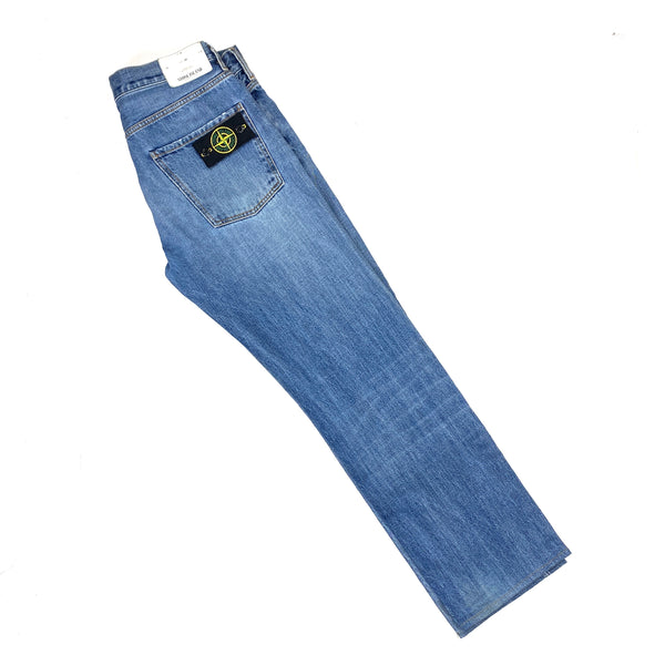 Stone Island Light Blue Denim Regular Fit Jeans