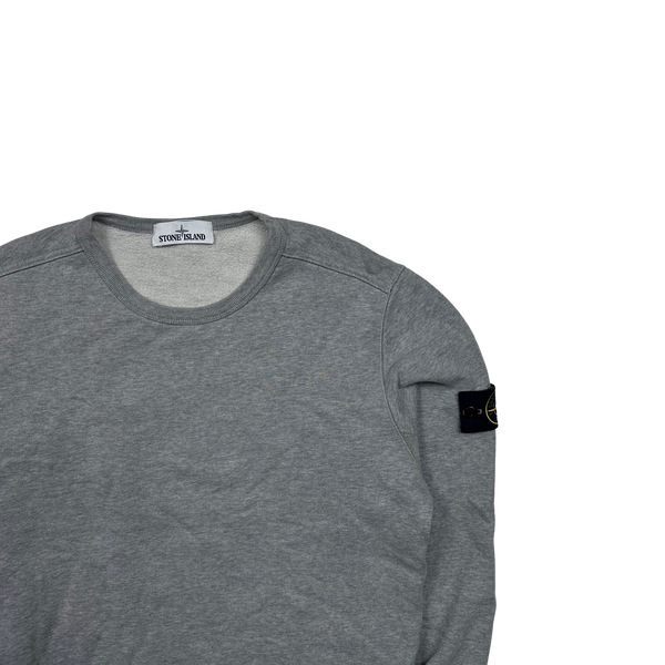 Stone Island 2017 Light Grey Cotton Crewneck Sweatshirt - Large