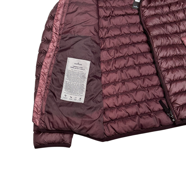 Stone Island 2015 Burgundy Garment Dyed Puffer Jacket