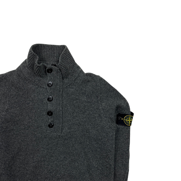 Stone Island 2009 Grey Wool Pullover Knit - Small