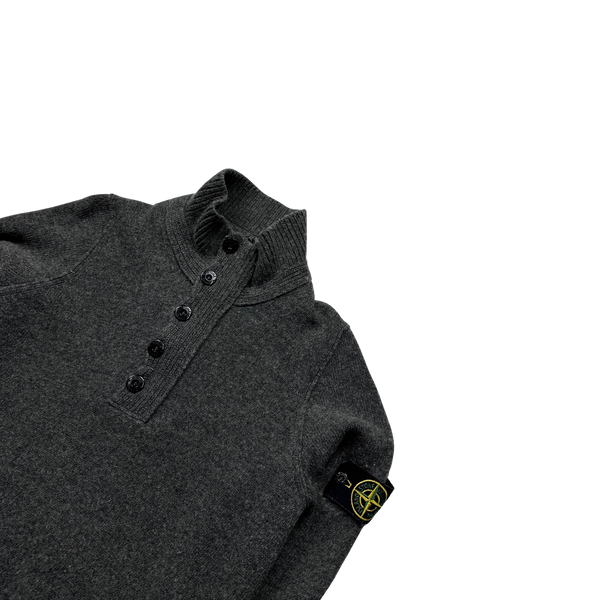 Stone Island 2009 Grey Wool Pullover Knit - Small